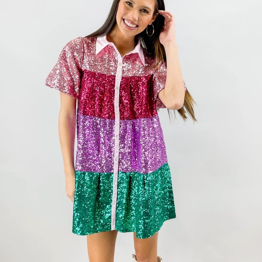 Full sequin dress
